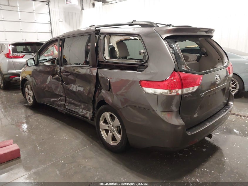 2013 Toyota Sienna VIN 5TDKK3DC1DS300240 IAAI salvage auction — LEFT & RIGHT, Certificate Of Title (Nebraska), sold $25 on 2026-07-23 (photo 3)