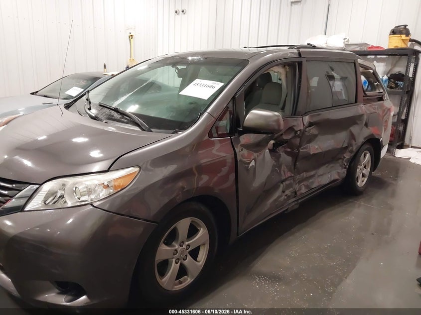 2013 Toyota Sienna VIN 5TDKK3DC1DS300240 IAAI salvage auction — LEFT & RIGHT, Certificate Of Title (Nebraska), sold $25 on 2026-07-23 (photo 6)