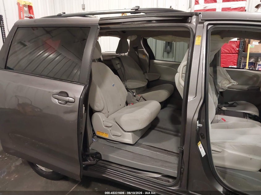 2013 Toyota Sienna VIN 5TDKK3DC1DS300240 IAAI salvage auction — LEFT & RIGHT, Certificate Of Title (Nebraska), sold $25 on 2026-07-23 (photo 8)