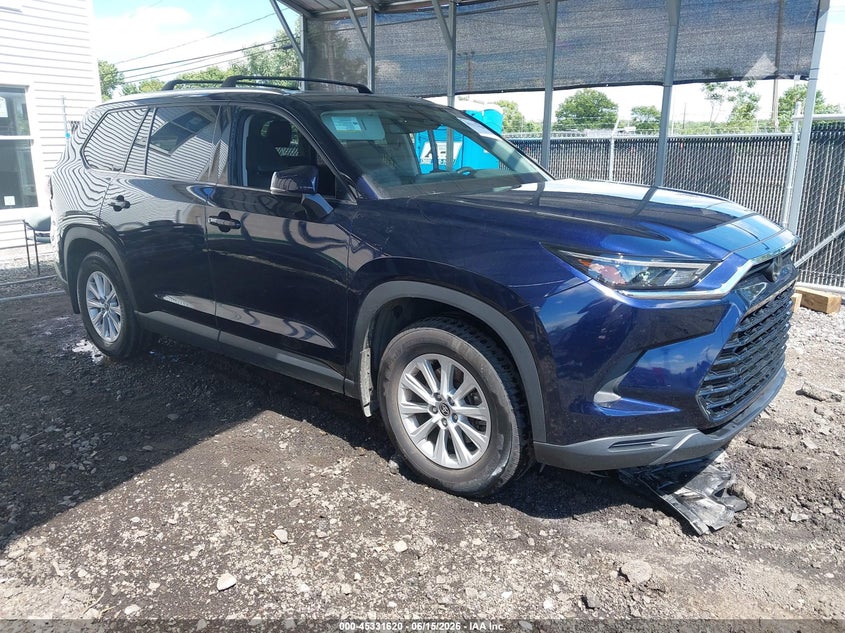 2024 Toyota Highlander VIN 5TDAAAB58RS019535 IAAI salvage auction — LEFT FRONT, Salvage (Pennsylvania), sold $26,400 on 2026-07-13 (photo 1)