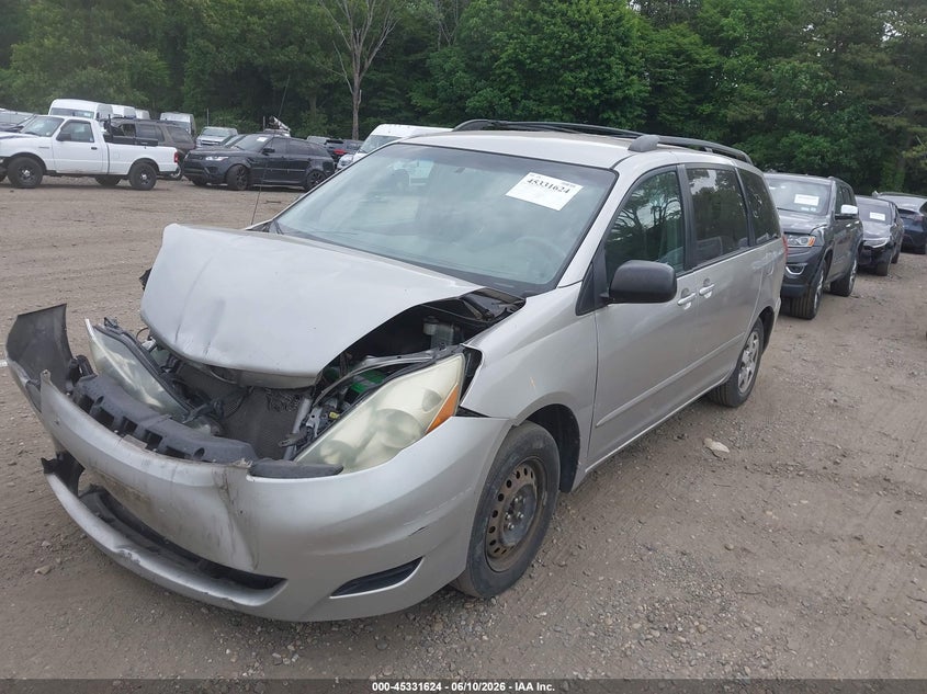 2006 Toyota Sienna VIN 5TDZA23CX6S493374 IAAI salvage auction — FRONT END, Clear (New York), sold $1,100 on 2026-07-28 (photo 2)