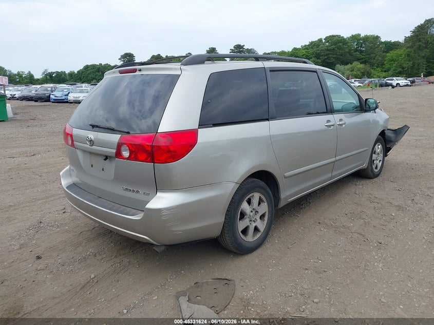 2006 Toyota Sienna VIN 5TDZA23CX6S493374 IAAI salvage auction — FRONT END, Clear (New York), sold $1,100 on 2026-07-28 (photo 4)