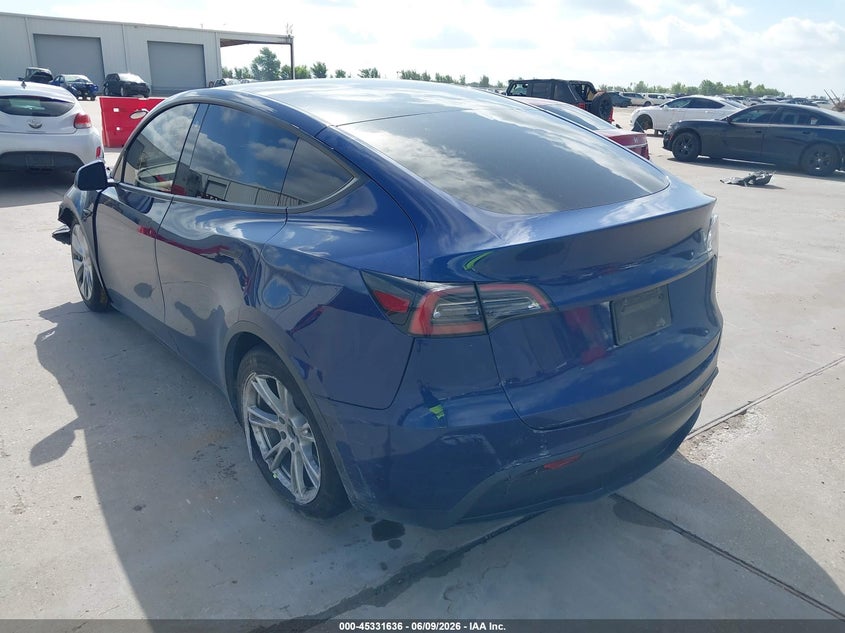 2023 Tesla Model y VIN 7SAYGDEE1PF616184 IAAI salvage auction — FRONT END, Original (Texas), sold $8,100 on 2026-07-29 (photo 3)
