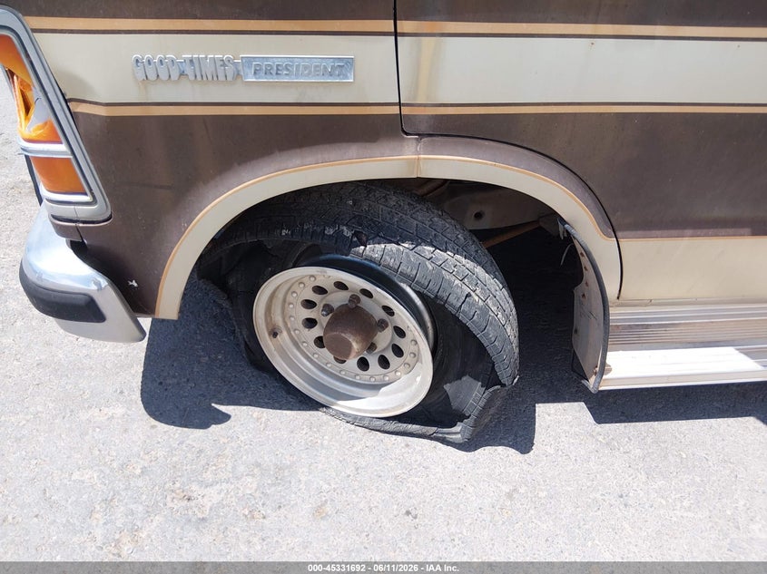 1986 Dodge Ram van VIN 2B6HB23T8GK561803 IAAI salvage auction — NORMAL WEAR, Clear (New Mexico), sold $250 on 2026-07-08 (photo 6)
