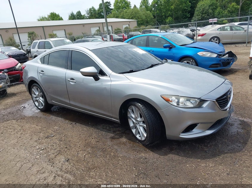 2014 Mazda 6 VIN JM1GJ1T69E1159019 IAAI salvage auction — LEFT SIDE, Salvage Title, sold $400 on 2026-07-13 (photo 1)