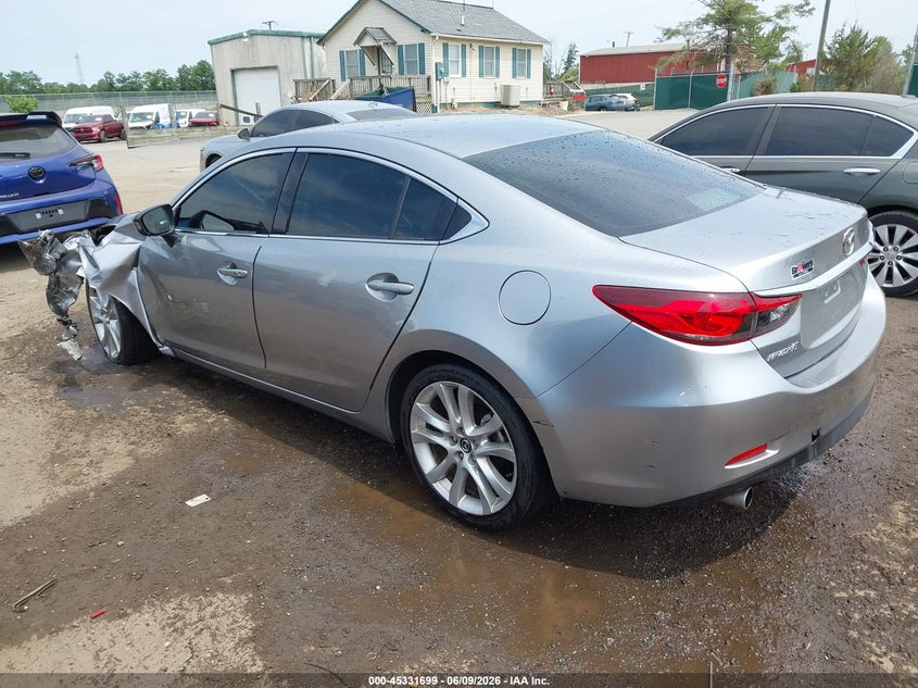 2014 Mazda 6 VIN JM1GJ1T69E1159019 IAAI salvage auction — LEFT SIDE, Salvage Title, sold $400 on 2026-07-13 (photo 3)