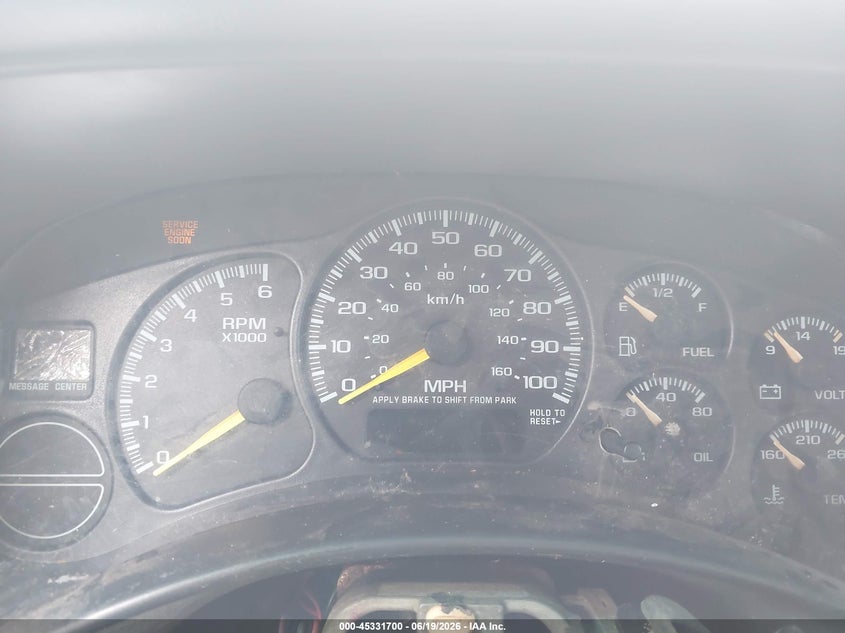2000 Chevrolet Silverado 1500 VIN 2GCEC19V9Y1249737 IAAI salvage auction — FRONT END, Original (Texas), sold $225 on 2026-07-21 (photo 7)