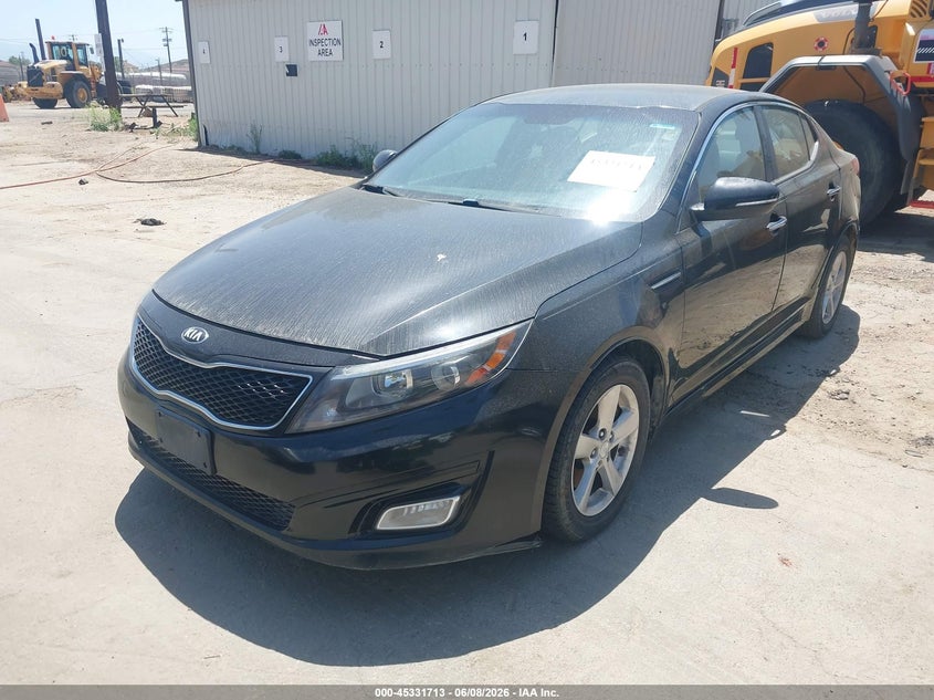 2015 Kia Optima VIN KNAGM4A79F5662867 IAAI salvage auction — NORMAL WEAR, Clear - Dealer Only (California), sold $500 on 2026-07-07 (photo 2)