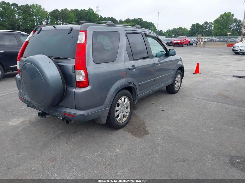 2005 Honda Cr-v VIN SHSRD78965U320948 IAAI salvage auction — LEFT REAR, Repossession Paperwork (Georgia), sold $850 on 2026-07-29 (photo 4)