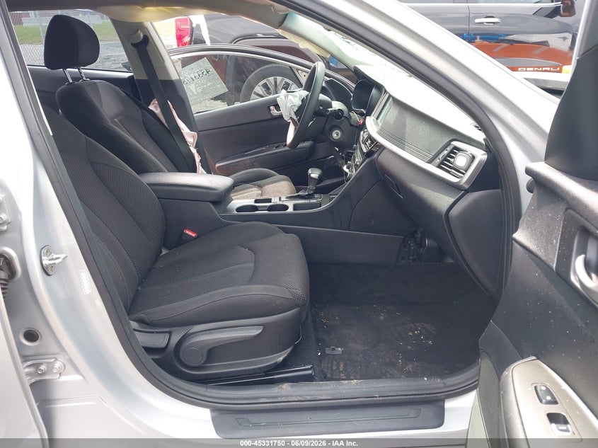 2020 Kia Optima VIN 5XXGT4L32LG444714 IAAI salvage auction — LEFT FRONT, Salvage Title, sold $500 on 2026-07-16 (photo 5)