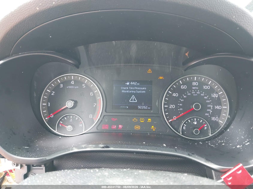2020 Kia Optima VIN 5XXGT4L32LG444714 IAAI salvage auction — LEFT FRONT, Salvage Title, sold $500 on 2026-07-16 (photo 7)