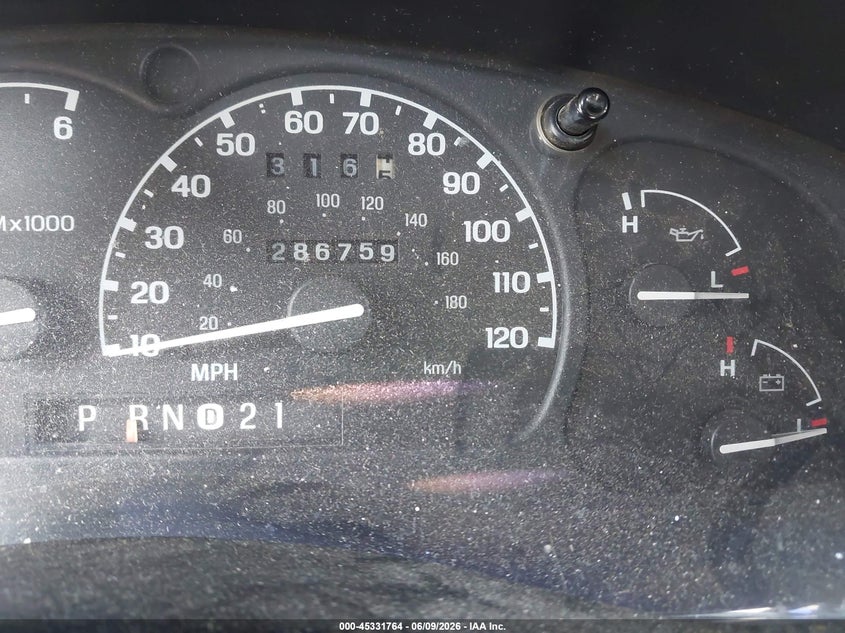 1997 Mercury Mountaineer VIN 4M2DU52P5VUJ36468 IAAI salvage auction — LEFT FRONT, Clear (Tennessee), sold $225 on 2026-07-07 (photo 7)