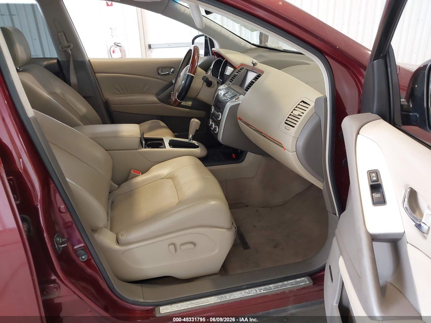 2010 Nissan Murano VIN JN8AZ1MW5AW126887 IAAI salvage auction — NORMAL WEAR, Clear (Delaware), sold $725 on 2026-07-13 (photo 5)