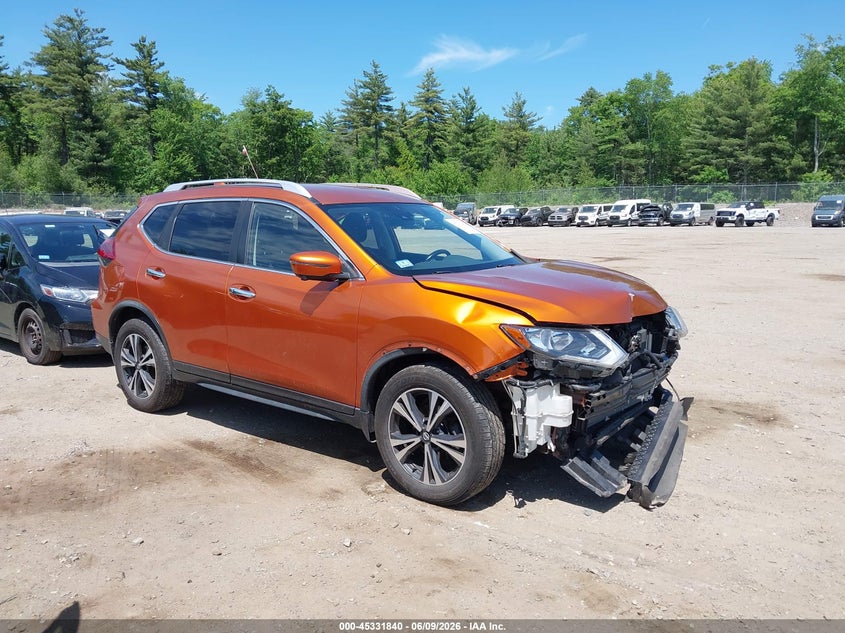 2019 Nissan Rogue VIN JN8AT2MV6KW370659 IAAI salvage auction — FRONT END, Salvage Title, sold $425 on 2026-07-10 (photo 1)