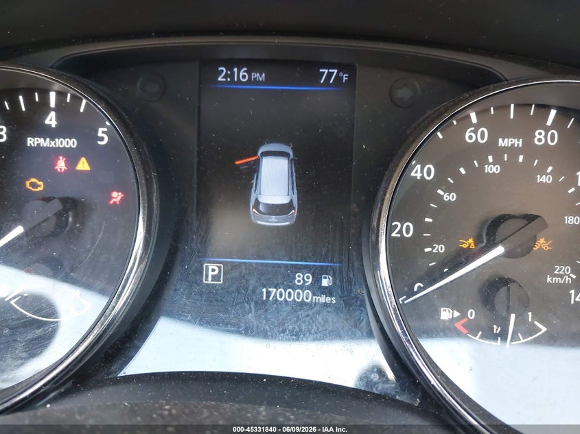 2019 Nissan Rogue VIN JN8AT2MV6KW370659 IAAI salvage auction — FRONT END, Salvage Title, sold $425 on 2026-07-10 (photo 7)