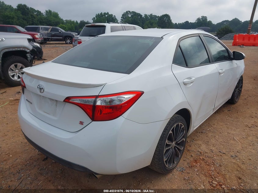 2015 Toyota Corolla VIN 5YFBURHE0FP237751 IAAI salvage auction — RIGHT FRONT, Salvage (North Carolina), sold $25 on 2026-07-30 (photo 4)