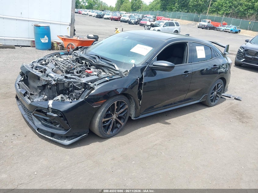 2021 Honda Civic VIN SHHFK7H40MU411814 IAAI salvage auction — FRONT END, Salvage Title, sold $4,250 on 2026-07-21 (photo 2)
