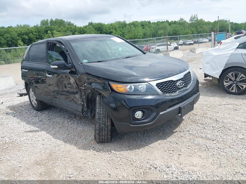 2013 Kia Sorento VIN 5XYKT4A16DG418707 IAAI salvage auction — RIGHT FRONT, Salvage Title, sold $400 on 2026-07-12 (photo 1)