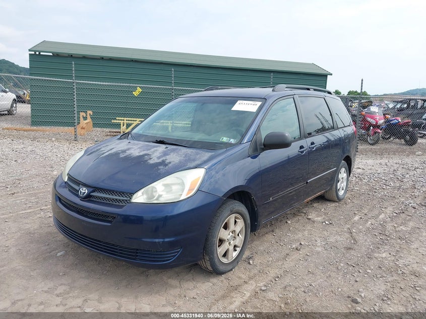 2004 Toyota Sienna VIN 5TDZA23C04S046923 IAAI salvage auction — NORMAL WEAR, Clear (Pennsylvania), sold $525 on 2026-07-05 (photo 2)