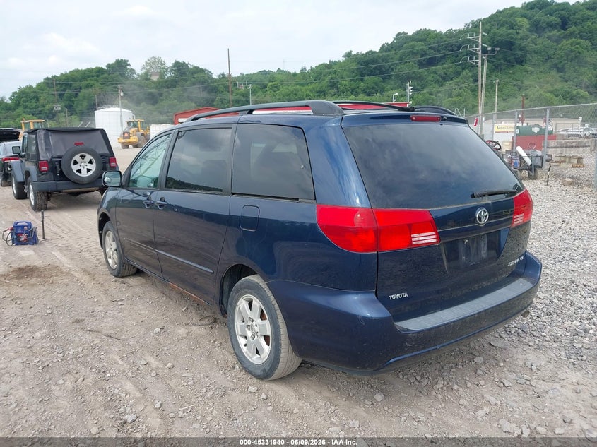 2004 Toyota Sienna VIN 5TDZA23C04S046923 IAAI salvage auction — NORMAL WEAR, Clear (Pennsylvania), sold $525 on 2026-07-05 (photo 3)