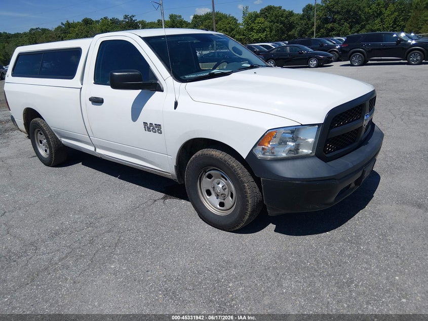 2018 Ram 1500 VIN 3C6JR6DGXJG321486 IAAI salvage auction — NORMAL WEAR, Sf97 (Maryland), sold $10,875 on 2026-08-18 (photo 1)