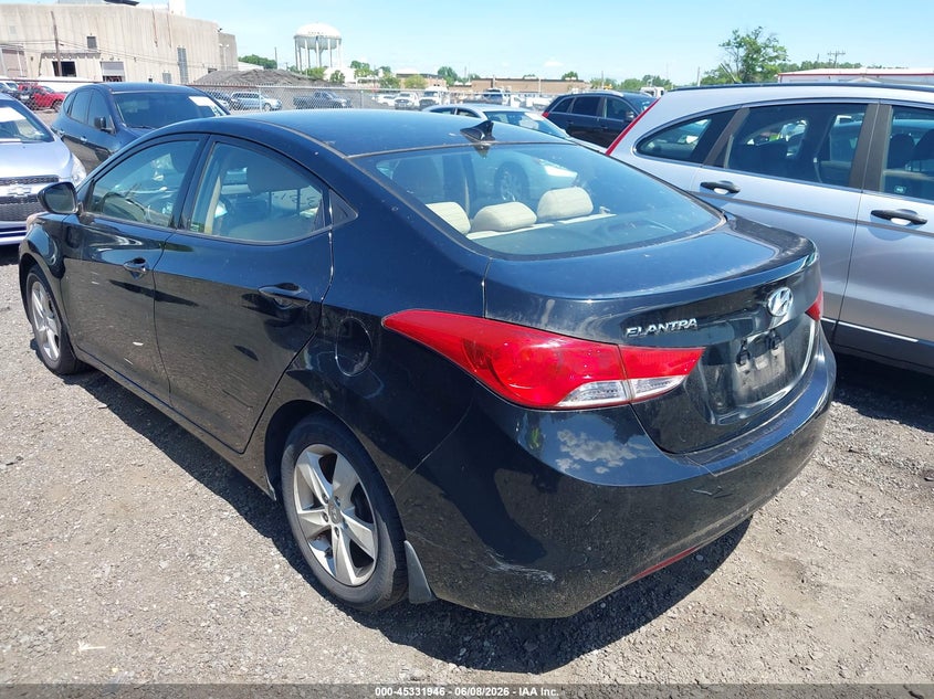 2013 Hyundai Elantra VIN KMHDH4AE1DU905949 IAAI salvage auction — NORMAL WEAR, Clear (New Jersey), sold $1,200 on 2026-07-13 (photo 3)