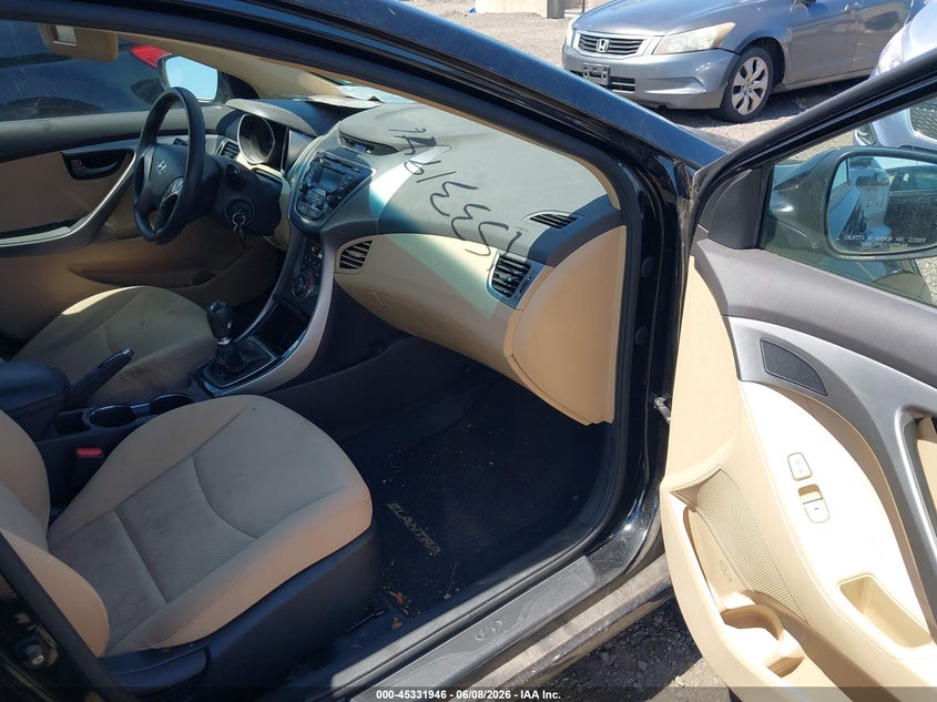 2013 Hyundai Elantra VIN KMHDH4AE1DU905949 IAAI salvage auction — NORMAL WEAR, Clear (New Jersey), sold $1,200 on 2026-07-13 (photo 5)
