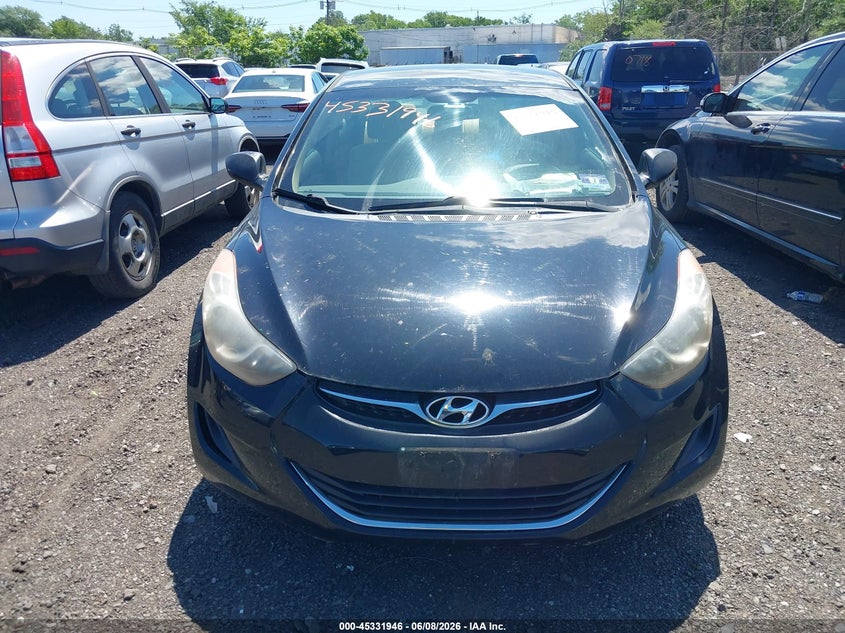 2013 Hyundai Elantra VIN KMHDH4AE1DU905949 IAAI salvage auction — NORMAL WEAR, Clear (New Jersey), sold $1,200 on 2026-07-13 (photo 6)