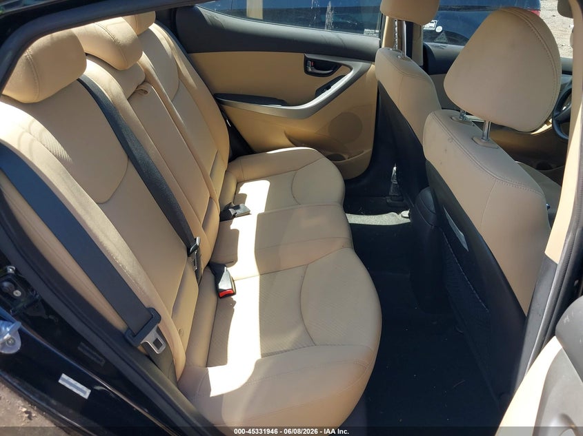 2013 Hyundai Elantra VIN KMHDH4AE1DU905949 IAAI salvage auction — NORMAL WEAR, Clear (New Jersey), sold $1,200 on 2026-07-13 (photo 8)