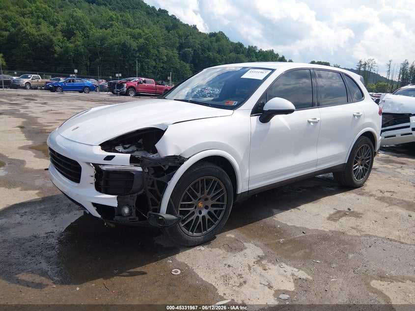 2017 Porsche Cayenne VIN WP1AA2A27HKA83289 IAAI salvage auction — FRONT END, Salvage (West Virginia), sold $6,800 on 2026-09-10 (photo 2)