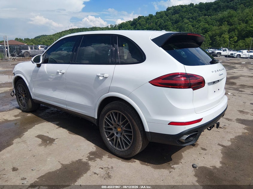 2017 Porsche Cayenne VIN WP1AA2A27HKA83289 IAAI salvage auction — FRONT END, Salvage (West Virginia), sold $6,800 on 2026-09-10 (photo 3)
