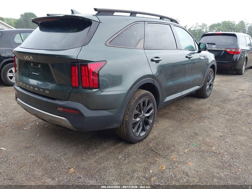 2022 Kia Sorento VIN 5XYRKDLF7NG089303 IAAI salvage auction — HAIL, Salvage (Ohio), sold $16,600 on 2026-07-20 (photo 4)