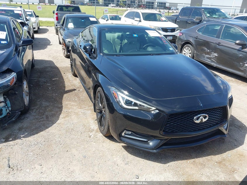 2017 Infiniti Q60 VIN JN1EV7EK4HM360308 IAAI salvage auction — LEFT REAR, Salvage Title, sold $7,350 on 2026-07-14 (photo 1)