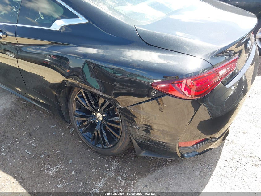 2017 Infiniti Q60 VIN JN1EV7EK4HM360308 IAAI salvage auction — LEFT REAR, Salvage Title, sold $7,350 on 2026-07-14 (photo 6)