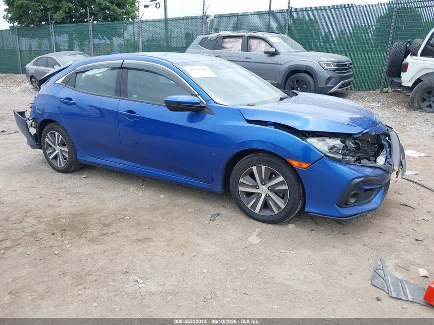 2020 Honda Civic VIN SHHFK7H38LU405734 IAAI salvage auction — REAR END, Salvage (Pennsylvania), sold $2,450 on 2026-07-31 (photo 1)