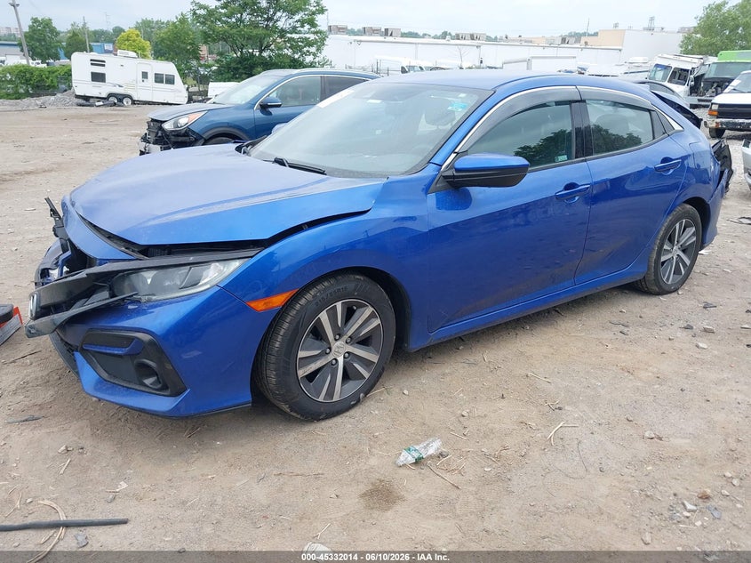 2020 Honda Civic VIN SHHFK7H38LU405734 IAAI salvage auction — REAR END, Salvage (Pennsylvania), sold $2,450 on 2026-07-31 (photo 2)