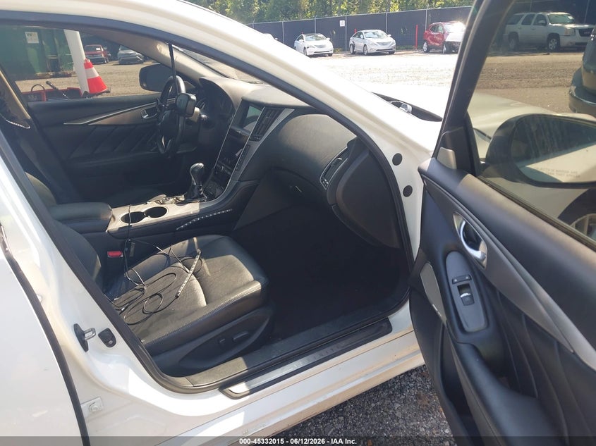 2017 Infiniti Q50 VIN JN1EV7AP7HM744150 IAAI salvage auction — FRONT END, Salvage (South Carolina), sold $2,450 on 2026-07-15 (photo 5)