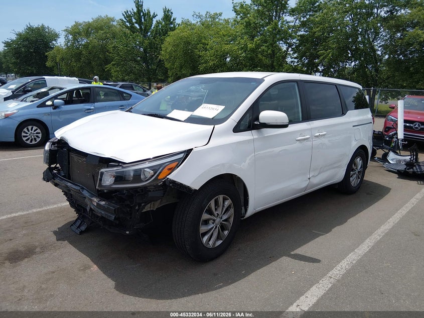 2019 Kia SEDONA VIN KNDMB5C16K6538764 IAAI salvage auction — FRONT END, Salvage (New Jersey), sold $2,800 on 2026-07-27 (photo 2)