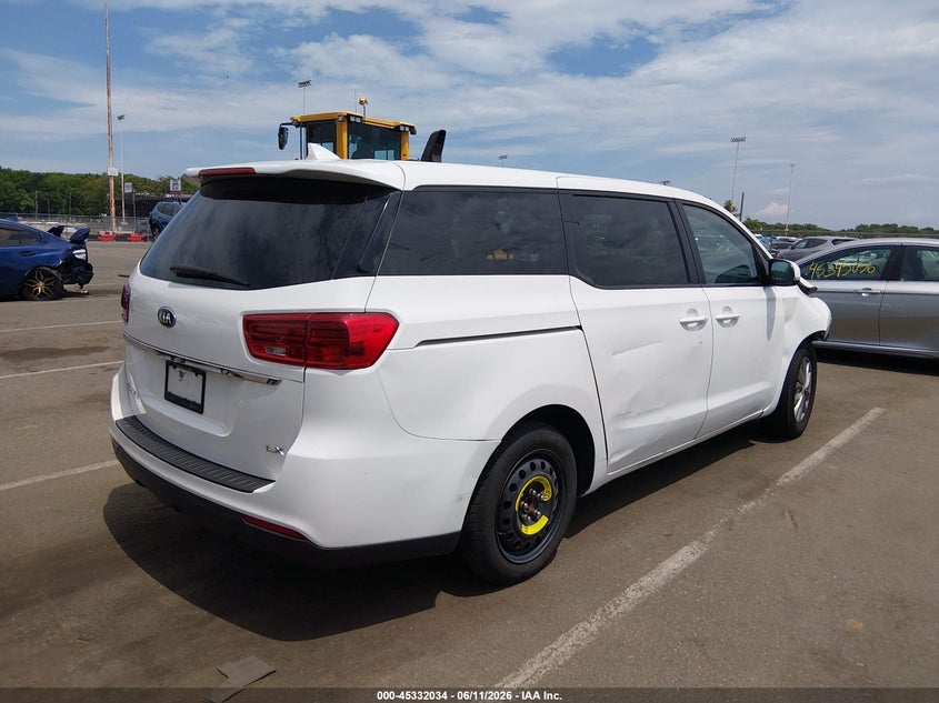 2019 Kia SEDONA VIN KNDMB5C16K6538764 IAAI salvage auction — FRONT END, Salvage (New Jersey), sold $2,800 on 2026-07-27 (photo 4)