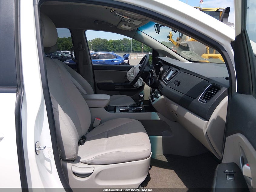 2019 Kia SEDONA VIN KNDMB5C16K6538764 IAAI salvage auction — FRONT END, Salvage (New Jersey), sold $2,800 on 2026-07-27 (photo 5)