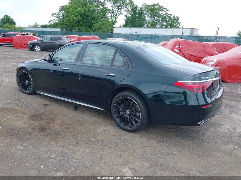 2025 Mercedes-benz S-klasse VIN W1K6G7GBXSA324968 IAAI salvage auction — RIGHT FRONT, Salvage (Pennsylvania), sold $38,750 on 2026-07-10 (photo 3)