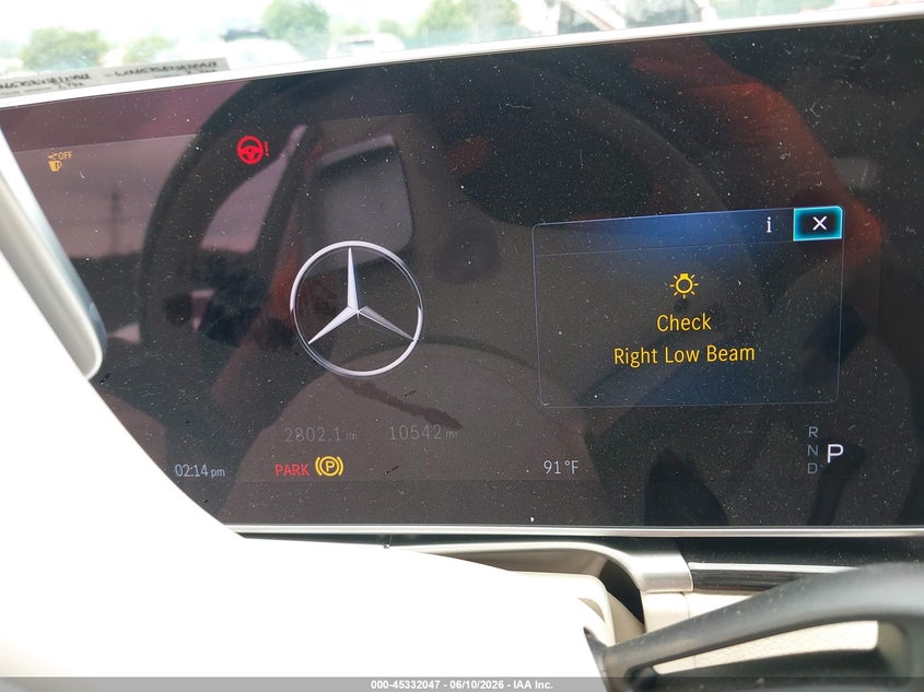 2025 Mercedes-benz S-klasse VIN W1K6G7GBXSA324968 IAAI salvage auction — RIGHT FRONT, Salvage (Pennsylvania), sold $38,750 on 2026-07-10 (photo 7)