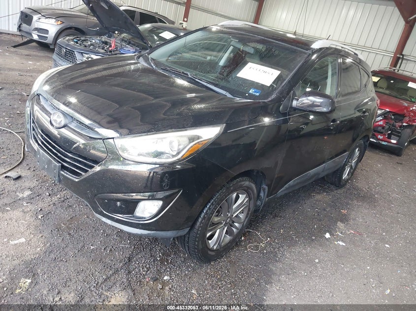 2014 Hyundai Tucson VIN KM8JU3AG8EU871987 IAAI salvage auction — MECHANICAL, Clear (Virginia), sold $1,450 on 2026-07-23 (photo 2)
