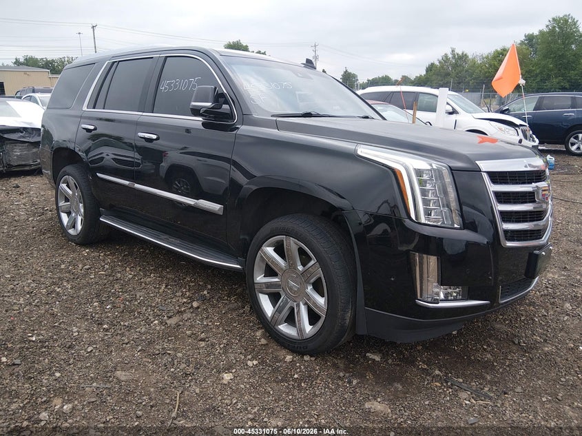 2017 Cadillac Escalade VIN 1GYS4BKJ3HR362517 IAAI salvage auction — LEFT SIDE, Salvage (Ohio), sold $7,900 on 2026-07-29 (photo 1)