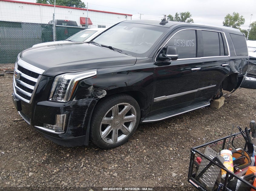 2017 Cadillac Escalade VIN 1GYS4BKJ3HR362517 IAAI salvage auction — LEFT SIDE, Salvage (Ohio), sold $7,900 on 2026-07-29 (photo 2)