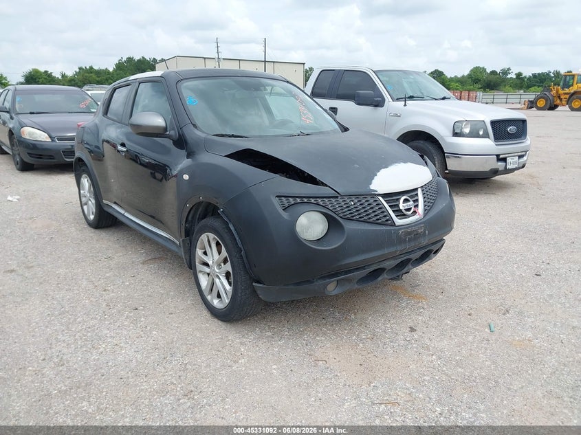 2012 Nissan Juke VIN JN8AF5MR7CT111807 IAAI salvage auction — FRONT & REAR, Original (Texas), sold $250 on 2026-07-08 (photo 1)