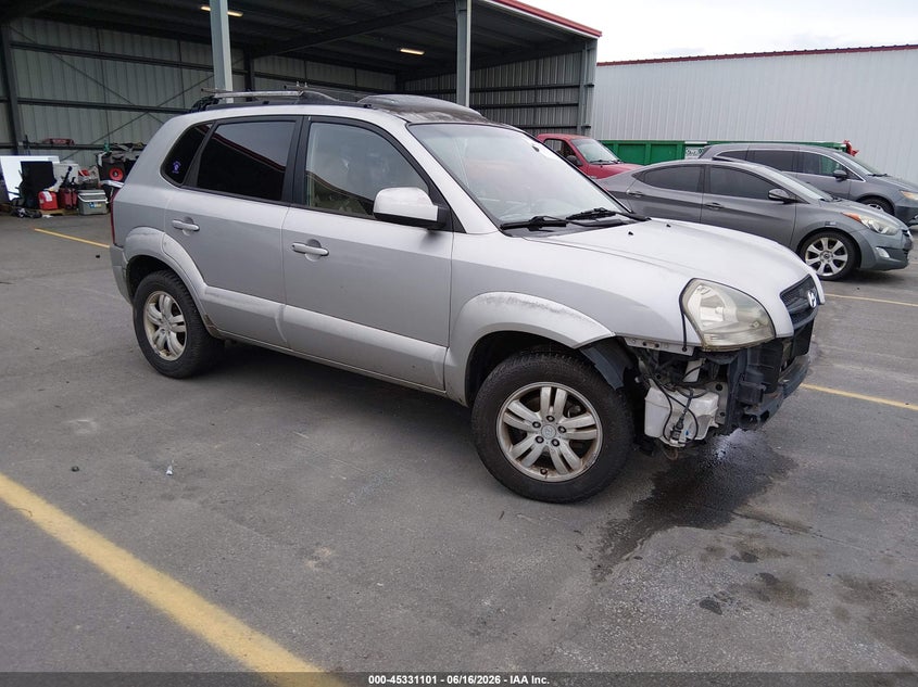 2007 Hyundai Tucson VIN KM8JN12D27U476048 IAAI salvage auction — FRONT & REAR, Repossession Paperwork (South Carolina), sold $225 on 2026-07-08 (photo 1)
