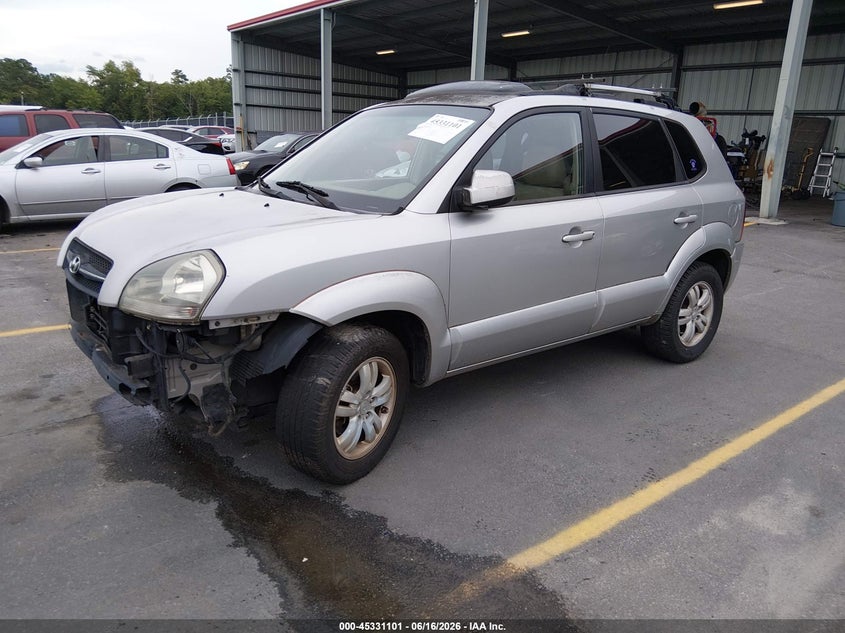 2007 Hyundai Tucson VIN KM8JN12D27U476048 IAAI salvage auction — FRONT & REAR, Repossession Paperwork (South Carolina), sold $225 on 2026-07-08 (photo 2)