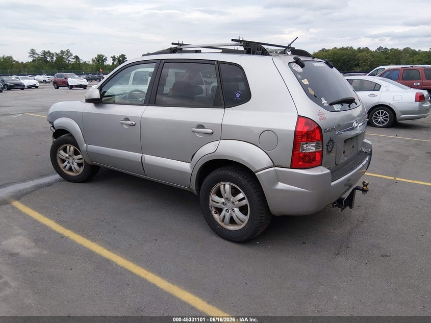 2007 Hyundai Tucson VIN KM8JN12D27U476048 IAAI salvage auction — FRONT & REAR, Repossession Paperwork (South Carolina), sold $225 on 2026-07-08 (photo 3)
