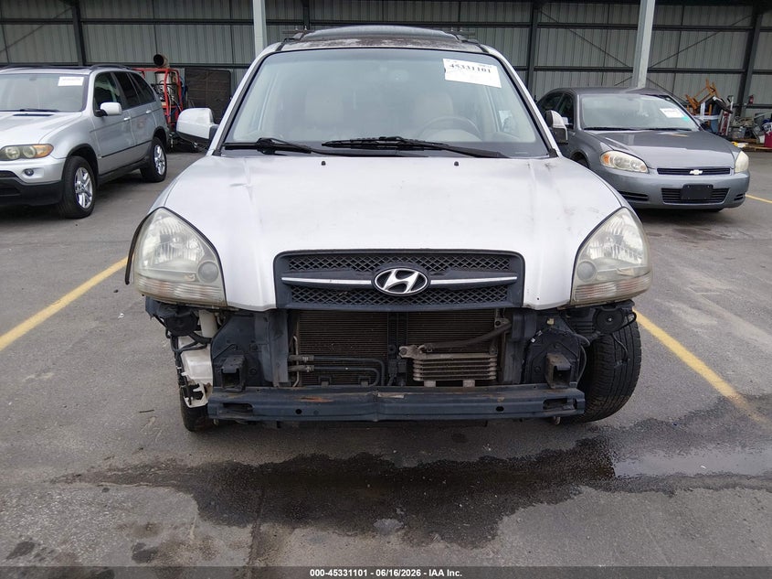2007 Hyundai Tucson VIN KM8JN12D27U476048 IAAI salvage auction — FRONT & REAR, Repossession Paperwork (South Carolina), sold $225 on 2026-07-08 (photo 6)